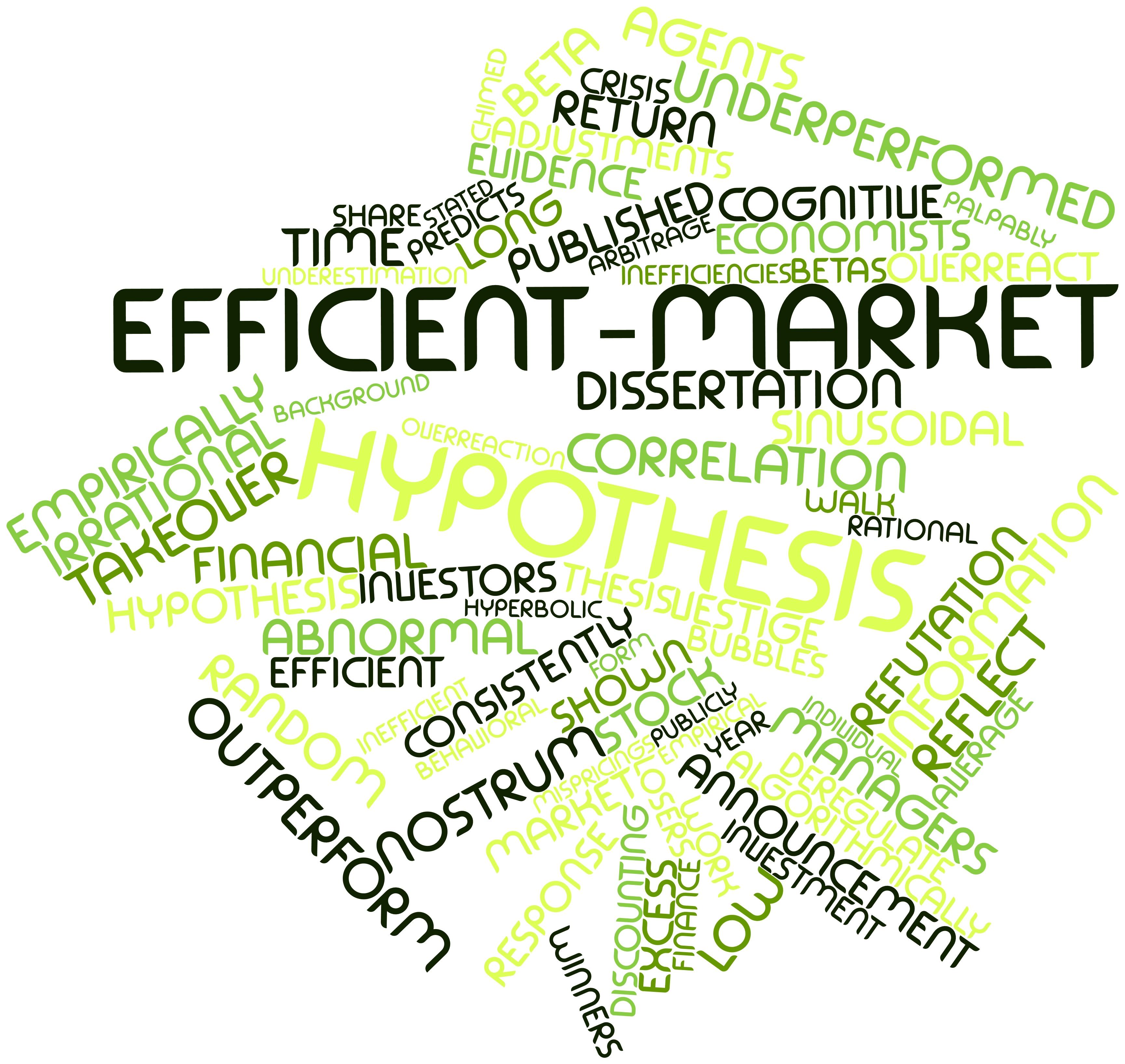 what is the meaning of efficient market hypothesis